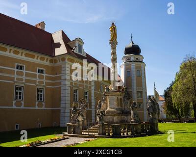 Colonna della peste, Vorau, Stiria, Austria Foto Stock