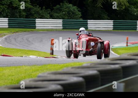 The Vintage Sports Car Club, V.S.C.C. Race Day event, Inghilterra, Regno Unito, giugno 2024. Foto Stock