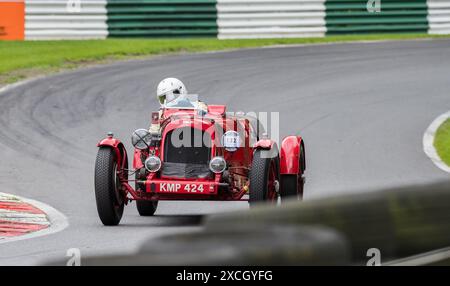 The Vintage Sports Car Club, V.S.C.C. Race Day event, Inghilterra, Regno Unito, giugno 2024. Foto Stock