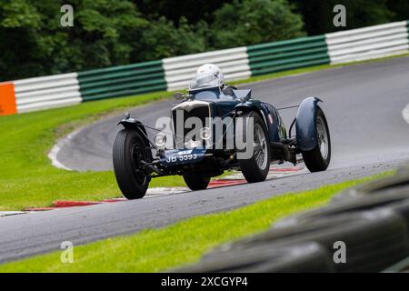 The Vintage Sports Car Club, V.S.C.C. Race Day event, Inghilterra, Regno Unito, giugno 2024. Foto Stock