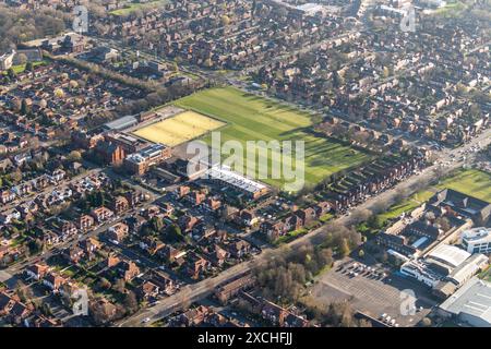 Foto aerea della William Hulme Grammar School da 1500 piedi Foto Stock