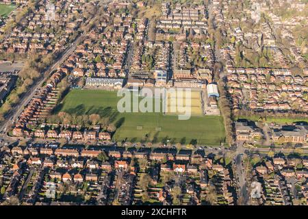 Foto aerea della William Hulme Grammar School da 1500 piedi Foto Stock