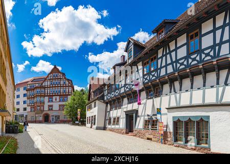 EISENACH, TURINGIA, GERMANIA - CIRCA GIUGNO 2024: La Lutherhaus di Eisenach città in Turingia, Germania. Foto Stock