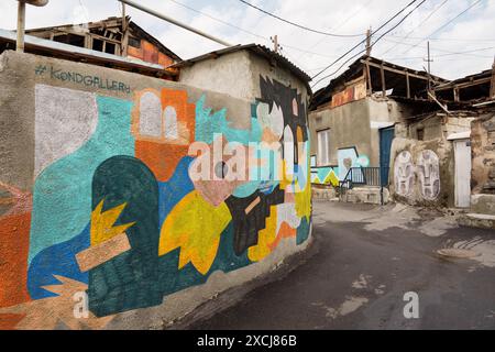 Galleria d'arte di Kond Street, Erevan, Armenia Foto Stock