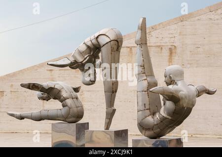 3 Divers Sculpture, Cascade Complex, Yerevan, Armenia Foto Stock