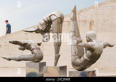 3 Divers Sculpture, Cascade Complex, Yerevan, Armenia Foto Stock