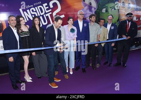 Roma, Lazio. 17 giugno 2024. Il cast durante il film di hotocall Inside Out 2, Roma (Italia), 17 giugno 2024 crediti: massimo insabato/Alamy Live News Foto Stock