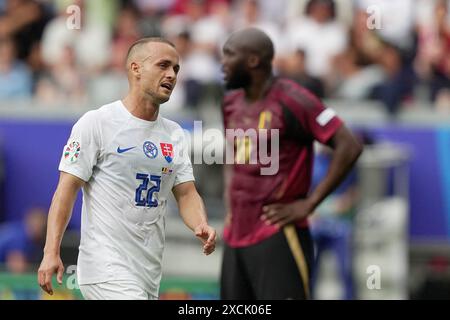 Francoforte, Germania. 17 giugno 2024. Stanislav Lobotka slovacco durante la partita di calcio Euro 2024 tra Belgio e Slovacchia all'Arena di Francoforte, Francoforte, Germania - lunedì 17 giugno 2024. Sport - calcio . (Foto di Spada/LaPresse) credito: LaPresse/Alamy Live News Foto Stock