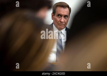 Washington, Stati Uniti. 17 giugno 2024. John Kirby, consulente per le comunicazioni per la sicurezza nazionale, durante il Daily Press Briefing alla Casa Bianca il 17 giugno 2024 a Washington, DC (foto di Samuel Corum/Sipa USA) crediti: SIPA USA/Alamy Live News Foto Stock