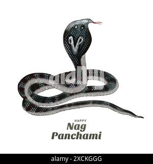 Sfondo del festival indiano Naag panchami Illustrazione Vettoriale