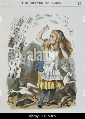 Illustrazione di Tenniel, dal 1890 edizione di "Alice nel paese delle meraviglie" da Lewis Carroll. Foto Stock