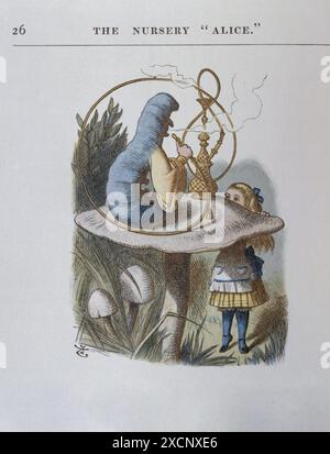 Illustrazione di Tenniel, dal 1890 edizione di "Alice nel paese delle meraviglie" da Lewis Carroll. Foto Stock
