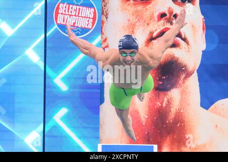 Chartres, Francia. 18 giugno 2024. Pierre Goudeneche partecipa ai Campionati nazionali di nuoto 2024 a Chartres, in Francia, il 18 giugno 2024. Foto di Laurent Zabulon/ABACAPRESS. COM credito: Abaca Press/Alamy Live News Foto Stock