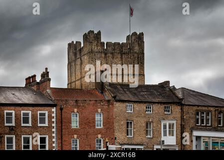 Richmond, una città commerciale e parrocchia civile nel North Yorkshire, Inghilterra. Il museo ha un set di "tutte le creature grandi e piccole", e un chimico... Foto Stock