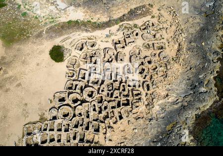 Son Real necropoli, Isola di Mallorca, Spagna Foto Stock