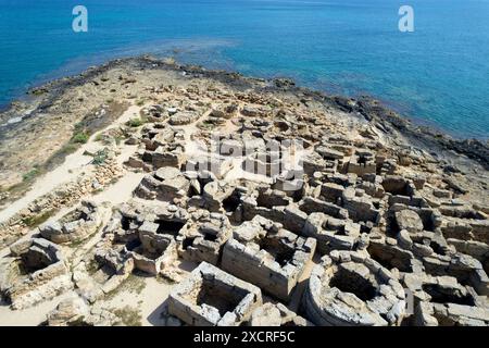 Son Real necropoli, Isola di Mallorca, Spagna Foto Stock