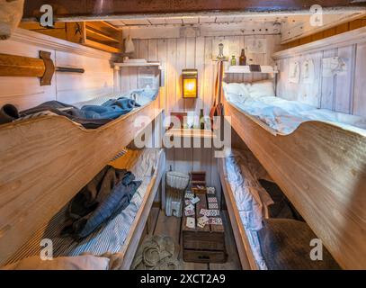 Una cabina sulla SS Great Britain, Bristol, Inghilterra, Regno Unito Foto Stock