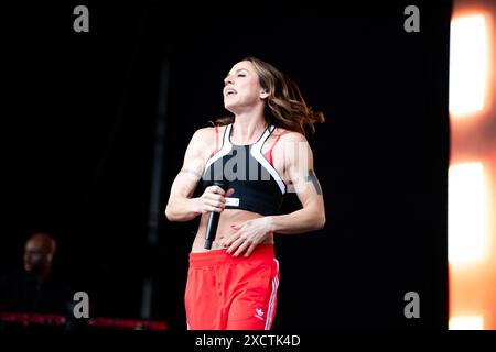Mel C si esibisce dal vivo al festival di leeds uk maggio 2024. Foto Stock