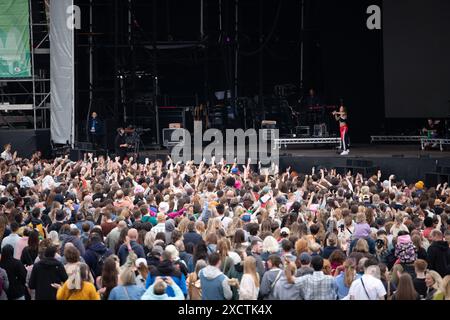 Mel C si esibisce dal vivo al festival di leeds uk maggio 2024. Foto Stock