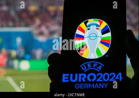 Germania Berlino 15.06.24 il Campionato europeo di calcio 2024 Foto Stock