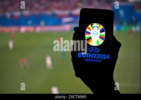 Germania Berlino 15.06.24 il Campionato europeo di calcio 2024 Foto Stock