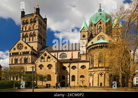 Quirinus-Muenster, Muenster-Basilika di San Quirino di Neuss, Germania, Renania settentrionale-Vestfalia, basso Reno, Neuss Foto Stock