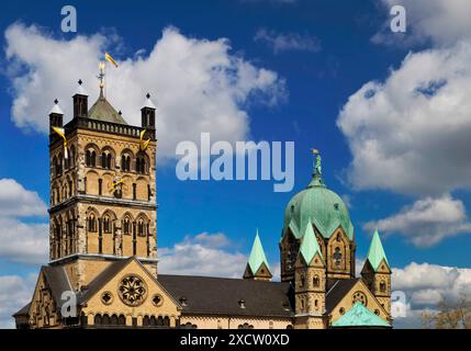 Quirinus-Muenster, Muenster-Basilika di San Quirino di Neuss, Germania, Renania settentrionale-Vestfalia, basso Reno, Neuss Foto Stock
