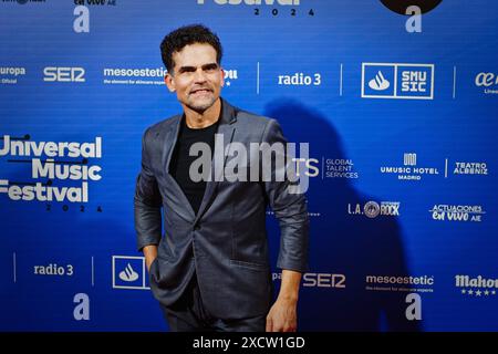 Teatro Albeniz, Madrid, Spagna. 18 giugno 2024. Universal Music Festival 2024. Concerto di Kiki Morente, cantante di flamenco. Kiki Morente è il figlio di Enrique Morente, una personalità internazionale di flamenco. Photocall, Antonio Najarro, ballerino e coreografo spagnolo. Ex direttore del Balletto Nazionale di Spagna. Crediti: EnriquePSans/Alamy Live News Foto Stock