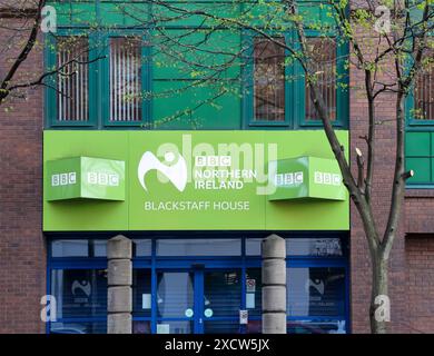 BBC Northern Ireland Blackstaff House Belfast studio di registrazione Irlanda del Nord. Foto Stock