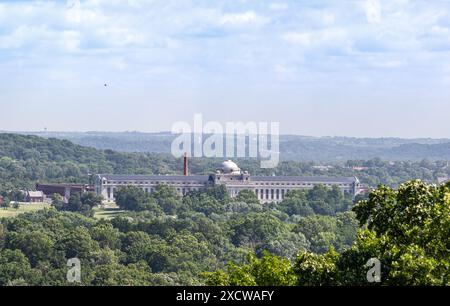 Prigione penitenziaria federale di Leavenworth a Kansas Kansas alta risoluzione Foto Stock