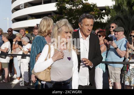 Cap d’Agde, Francia. 18 giugno 2024. Lucie Russo e Michel la Rosa partecipano all'Herault of Cinema and Television Foto Stock