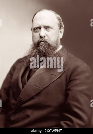 Othniel Charles Marsh (1831-1899), professore americano di Paleontologia al Yale College e presidente dell'Accademia Nazionale delle Scienze. Marsh, che ha scoperto 80 nuove specie di dinosauri, ha gareggiato con il suo collega paleontologo Edward Drinker Cope dal 1870 al 1890 in un periodo di frenetiche spedizioni di caccia ai fossili dell'America occidentale conosciute come le "guerre delle ossa". Foto Stock