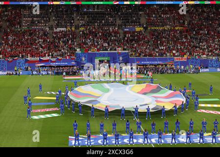 Vista generale durante la partita di calcio UEFA Euro 2024, gruppo F, tra Portogallo e Cechia (Repubblica Ceca) il 18 giugno 2024 alla Red Bull Arena di Lipsia, Germania Foto Stock