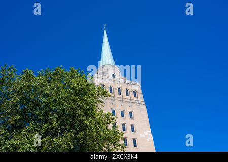 Nuffield Collage Library Tower, Nuffield College, University of Oxford, Oxford, Oxfordshire, Inghilterra, Regno Unito, Gran Bretagna. Foto Stock