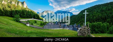 Monastère de la grande Chartreuse, Isère, alla fine della giornata Foto Stock