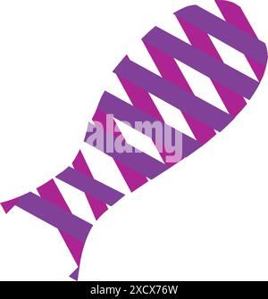 elegante e moderno logo fish, progettato per rappresentare la vita acquatica, le attività ittiche o i marchi a tema marino con un look pulito e professionale Illustrazione Vettoriale