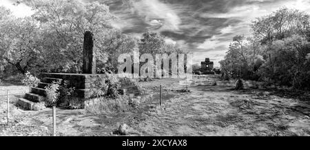 Antiche rovine a Dzibilchaltun, Yucatan, Messico Foto Stock