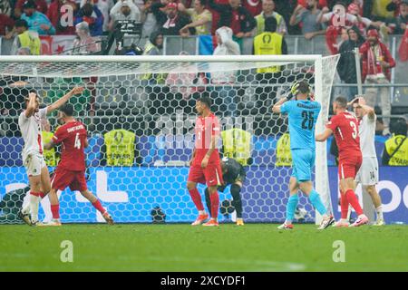 Dortmund, Germania. 18 giugno 2024. Giorgi Mamardashvili della Georgia durante la partita di UEFA Euro 2024 tra Turkiye e Georgia, gruppo F, data 1, giocata al BVB Stadion il 18 giugno 2024 a Dortmund, in Germania. (Foto di Sergio Ruiz/Sipa USA) credito: SIPA USA/Alamy Live News Foto Stock