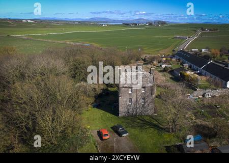 ISOLA DI WHITHORN CASTLE, DUMFRIES E GALLOWAY, SCOZIA Foto Stock