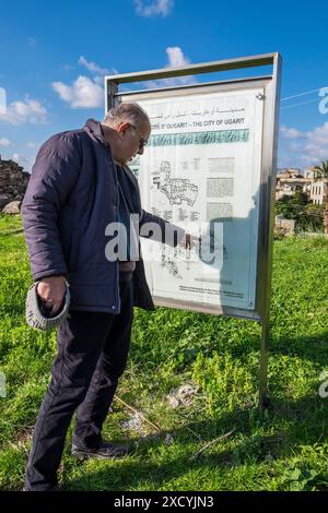 Siria, Ugarit, Ugaret, sito archeologico Foto Stock