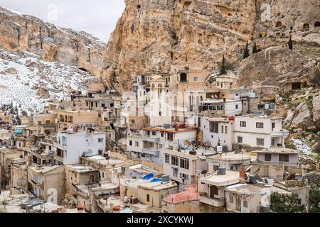 Siria, Ma'lula; Maaloula, paesaggio Foto Stock