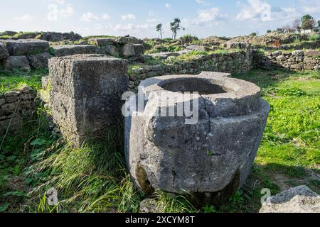 Siria, Ugarit, Ugaret, sito archeologico Foto Stock