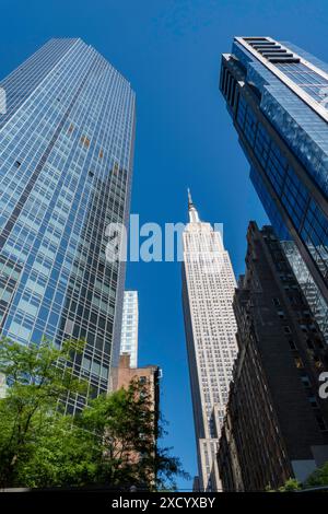 160 Madison Avenue è un edificio di lusso situato a Nomad vicino all'Empire State Building, 2024, New York City, USA Foto Stock