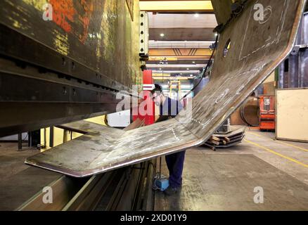 Lamiera di cartella, boilermaking, Guipuzcoa, Paesi Baschi Foto Stock