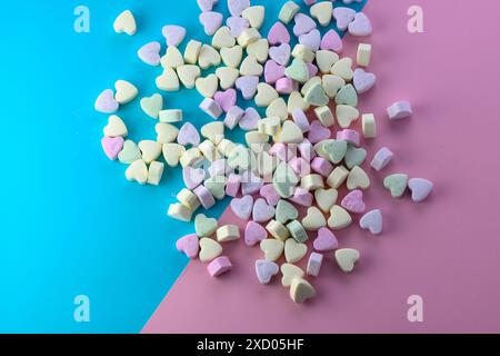 Colorful Candy Conversation Hearts per San Valentino 3 Foto Stock