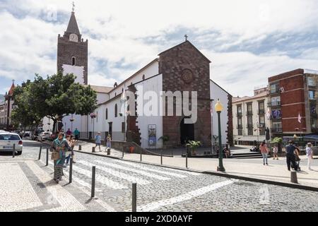 Cattedrale medievale - catedral sé, nel centro di Funchal. Foto Stock