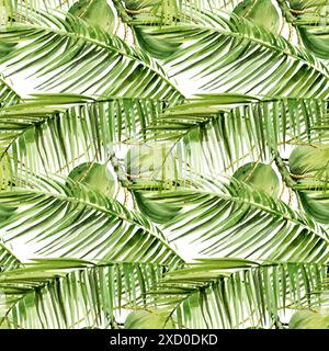 Motivo acquerello senza cuciture con gabbiani, secchio, paletta, pietre e nodo su sfondo bianco. Illustrazione acquerello. Disegno a mano. Foto Stock