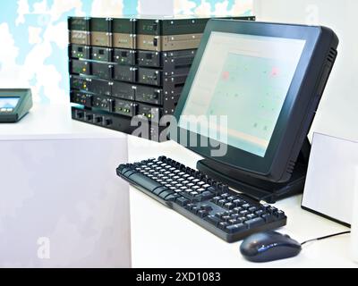 Display del terminale di monitoraggio del controllo digitale Foto Stock