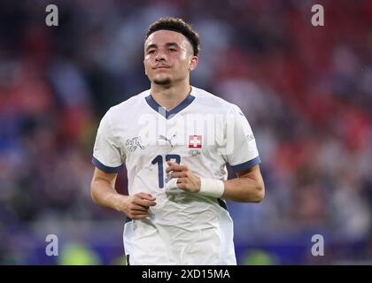 Colonia, Germania. 19 giugno 2024. Ruben Vargas della Svizzera durante la partita dei Campionati europei UEFA allo Stadio di Colonia. Il credito per immagini dovrebbe essere: David Klein/Sportimage Credit: Sportimage Ltd/Alamy Live News Foto Stock