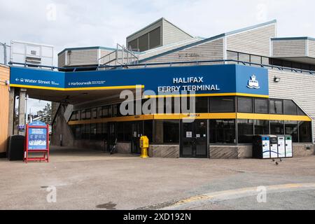 Terminal dei traghetti sul lungomare di Halifax, nuova Scozia, Canada Foto Stock